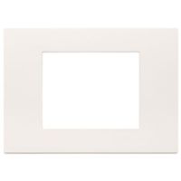 Linea - plaque de recouvrement 3 modules blanche