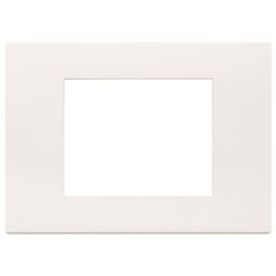 Linea - white 3-module cover plate