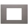 Linea - placca 3 moduli metal