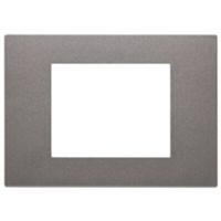 Linea - placca 3 moduli metal