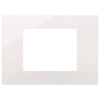 Linea - placca 3 moduli reflex bianco