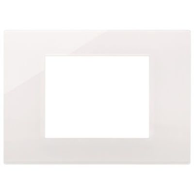 Linea - Plaque 3 modules reflex blanche