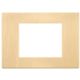 Linea - Placa de oro cepillado de 3 módulos