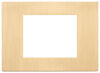 Linea - 3-module brushed gold plate