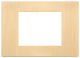 Linea - Placa de oro cepillado de 3 módulos