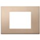 Linea - Placa de bronce de 3 módulos