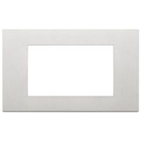 Linea - 4 module silver plate