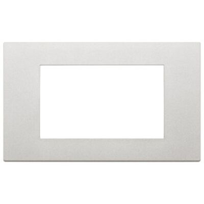 Linea - Placa plateada 4 módulos
