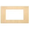 Linea - placca 4 moduli oro spazzolato