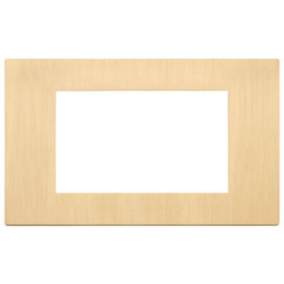 Linea - Plaque or brossé 4 modules