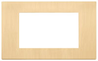 Linea - Placa de oro cepillado de 4 módulos