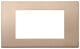 Linea - Placa de bronce de 4 módulos