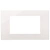 Linea - placca 4 moduli reflex bianco