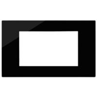 Linea - 4 black reflex module plate