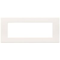 Linea - white 7-module cover plate