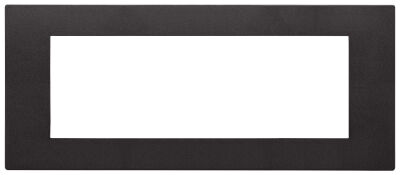 Linea - 7-module black plate