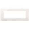 Linea - Plaque 7 modules reflex blanche