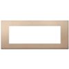 Linea - placca 7 moduli bronzo
