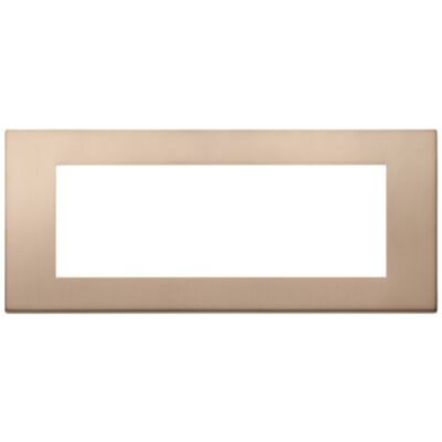 Linea - placca 7 moduli bronzo