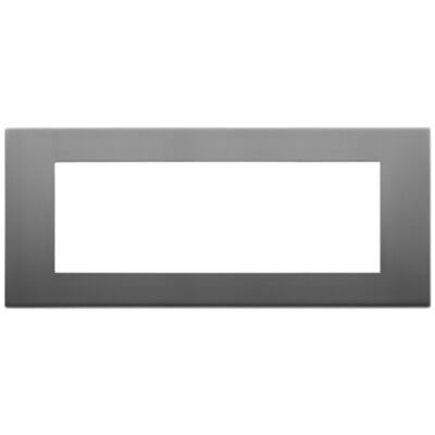 Linea - 7 module satin stainless steel plate