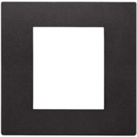 Linea - plaque de recouvrement noire 2 modules