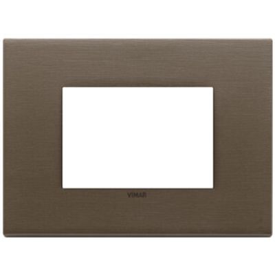 Vimar 22653.12 Eikon - placca 3 moduli bronzo scuro spazzolato