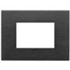 Vimar 22653.13 Eikon - 3-module brushed black plate