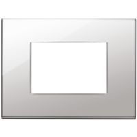 Vimar 22653.81 Eikon - Placa níquel 3 módulos