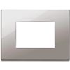 Vimar 22653.83 Eikon - 3-module black chrome plate