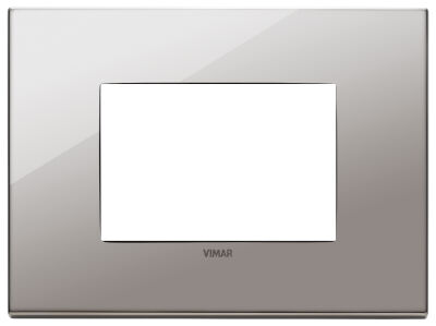 Vimar 22653.83 Eikon - 3-module black chrome plate