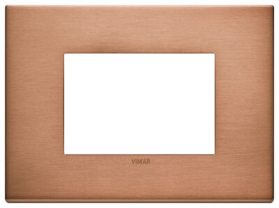 Vimar 22653.86 Eikon - 3-module brushed copper plate