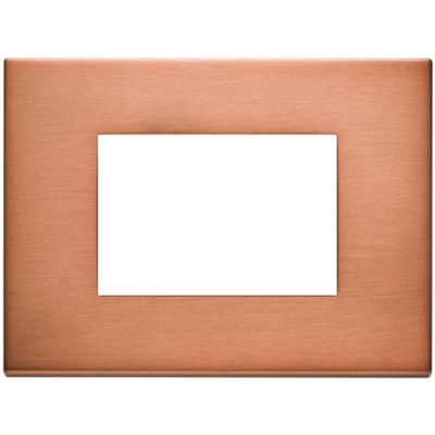 Vimar 22653.86 Eikon - 3-module brushed copper plate