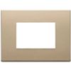 Vimar 22653.88 Eikon - 3-module satin gold plate