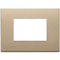 Vimar 22653.88 Eikon - placca 3 moduli oro satinato