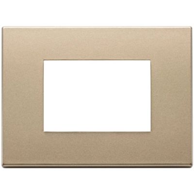 Vimar 22653.88 Eikon - placca 3 moduli oro satinato