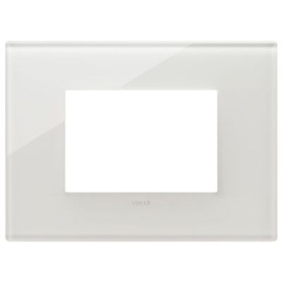 Vimar 22653.71 Eikon - Plato 3 módulos blanco leche