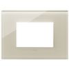 Vimar 22653.72 Eikon - 3-module plate in white hemp