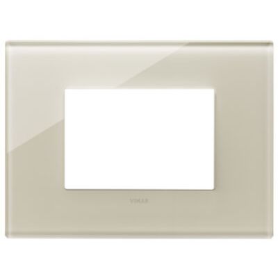 Vimar 22653.72 Eikon - 3-module plate in white hemp