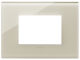 Vimar 22653.72 Eikon - 3-module plate in white hemp