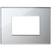 Vimar 22653.73 Eikon - 3-module satin black plate