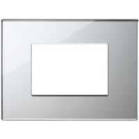 Vimar 22653.73 Eikon - placca 3 moduli nero satinato