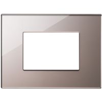 Vimar 22653.76 Eikon - Placa 3 módulos en bronce brillo