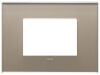 Vimar 22653.77 Eikon - 3-module brown opal plate