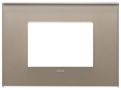Vimar 22653.77 Eikon - 3-module brown opal plate