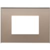 Vimar 22653.77 Eikon - 3-module brown opal plate