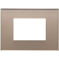 Vimar 22653.77 Eikon - 3-module brown opal plate