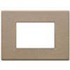 Vimar 22653.21 Eikon - 3-module savana nickel plate