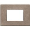 Vimar 22653.22 Eikon - 3-module steppe nickel plate