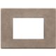 Vimar 22653.22 Eikon - 3-module steppe nickel plate