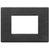 Vimar 22653.23 Eikon - 3-module black forest plate